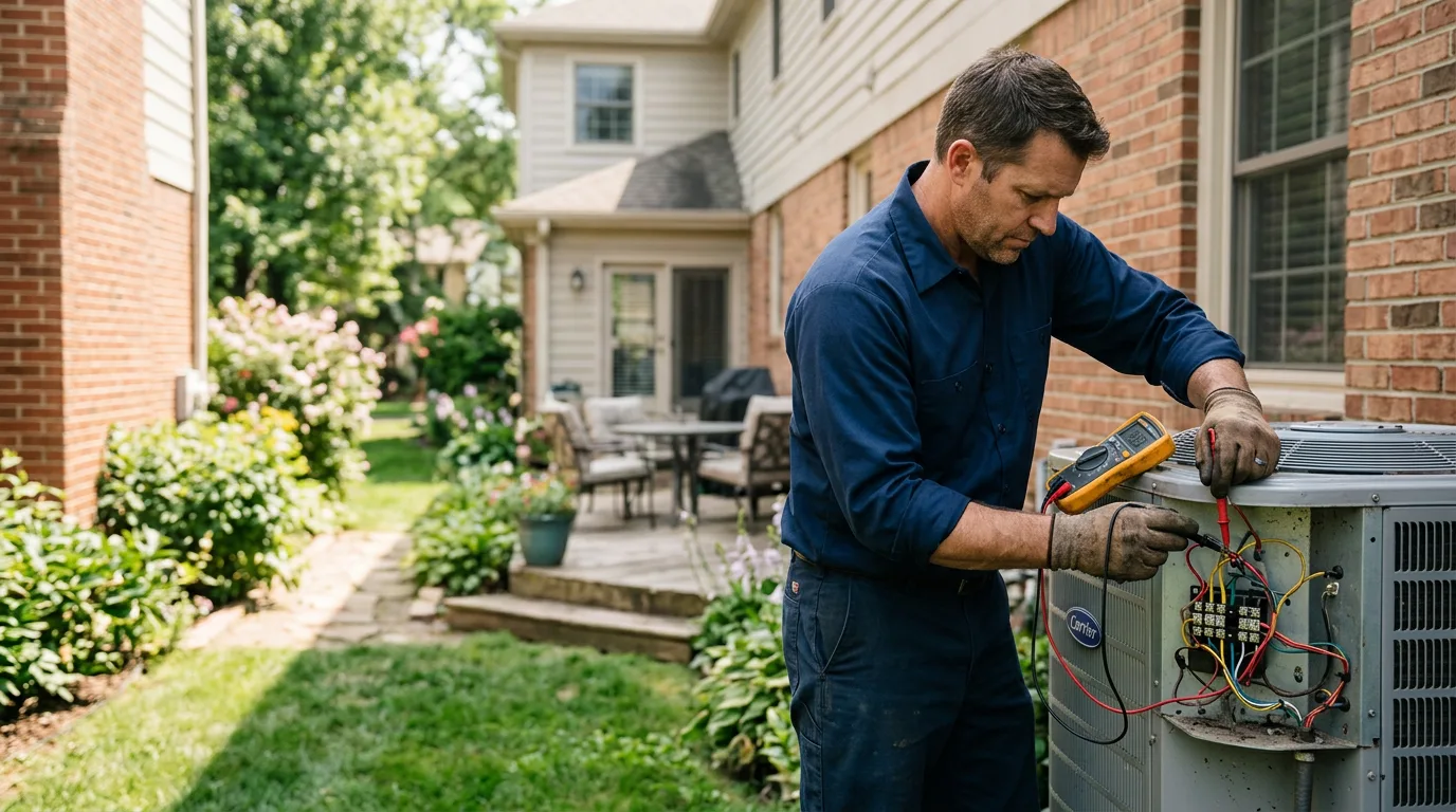HVAC technician working near Hampden Sydney, VA